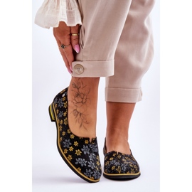 Pantofi Piele Maciejka Flori Galbene 05035-38 Negru 1