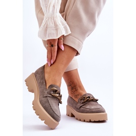 Mocasini de dama din piele intoarsa S.Barski HX52-222 gri 2