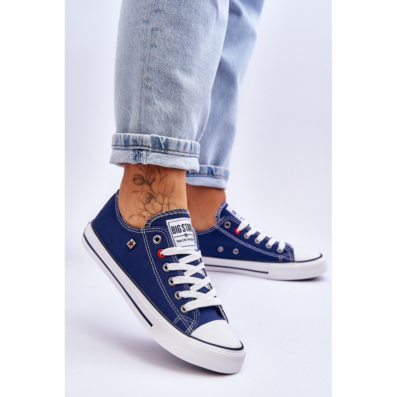 Pantofi de damă Big Star T274021 Bleumarin albastru 2