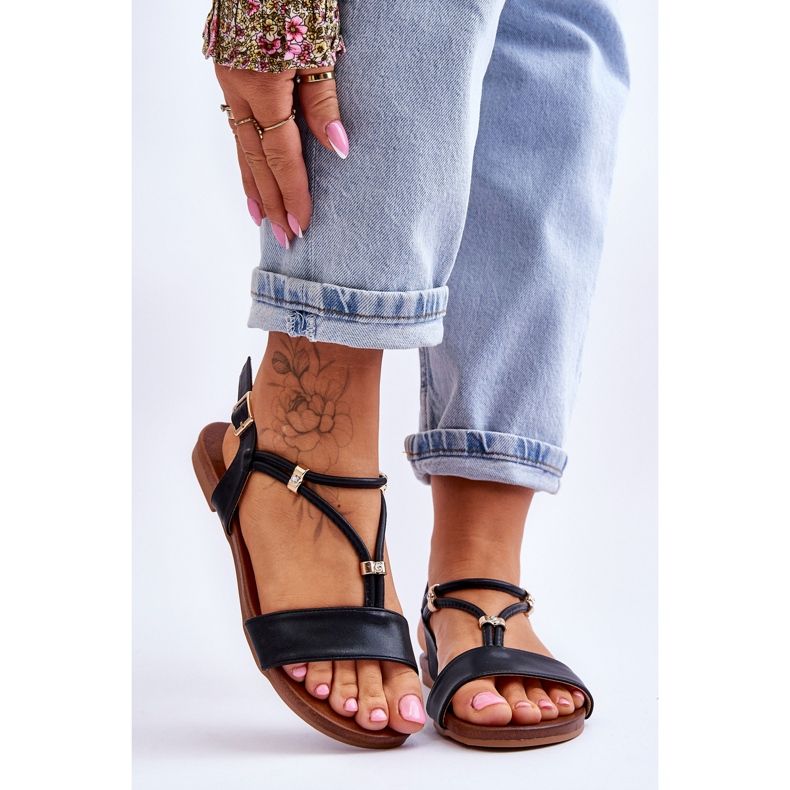 Sandale Plate Damă S.Barski KV-541-120 Negru 1