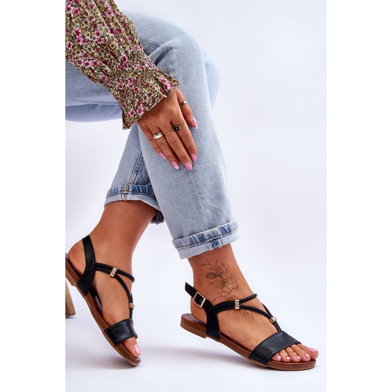 Sandale Plate Damă S.Barski KV-541-120 Negru 2