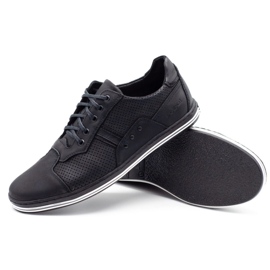 Polbut 1801P pantofi bărbați casual negri negru 1