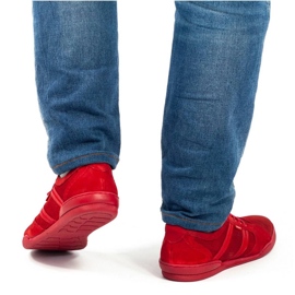 Polbut Încălțăminte bărbătească casual R3 Perforation roșu 2
