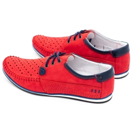 KOMODO Încălțăminte pentru bărbați mocasini 875 roșu de vară 1 KOMODO Încălțăminte pentru bărbați mocasini 875 roșu de vară 1