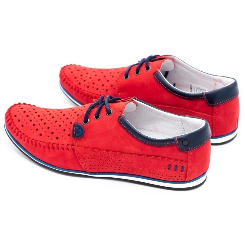 KOMODO Încălțăminte pentru bărbați mocasini 875 roșu de vară roşu 1