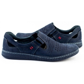 KOMODO Pantofi bărbați slip 864 bleumarin albastru 2