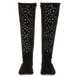 Olivier Cizme deschise negre pentru femei negru 2