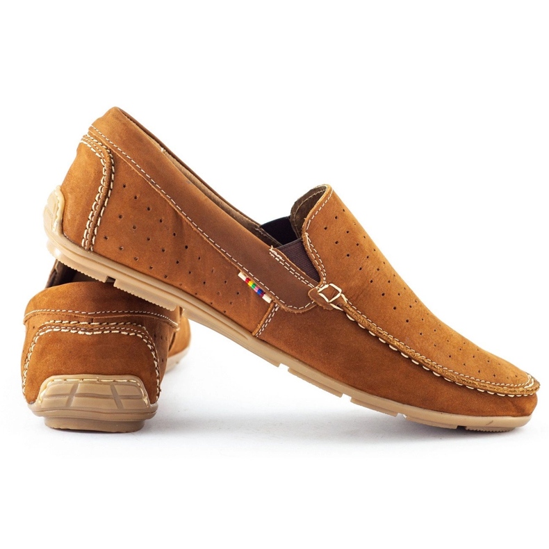 KOMODO Mocasini bărbați 890 roșii multicolor 1