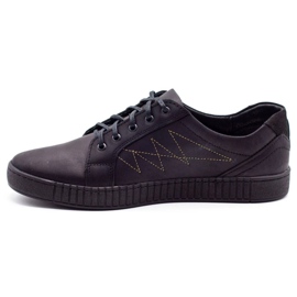 Polbut Pantofi casual bărbați J66 negru cu auriu multicolor 1