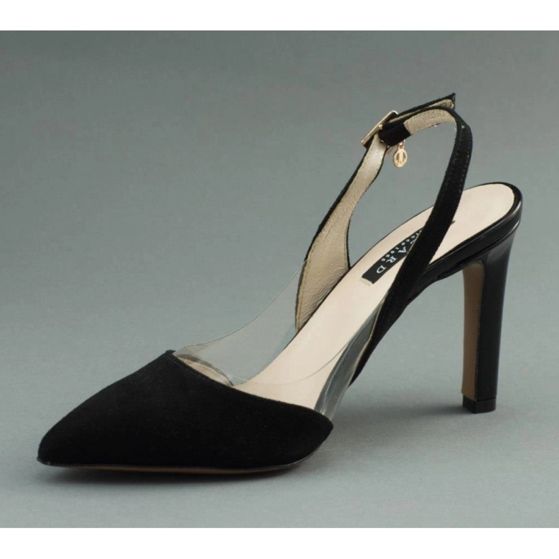 Lizard Sandale negre pe toc înalt 04765 negru 1