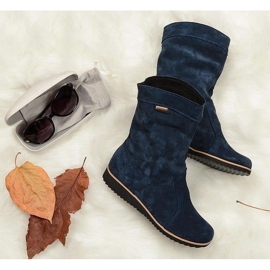 Olivier Cizme din piele Emi Warm Blue albastru 1