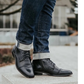 KENT Ghete Chelsea de iarnă 287D Negre negru 1