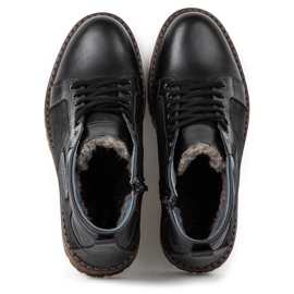 Mario Pala Cizme de iarnă pentru bărbați negre de 865MP negru 1