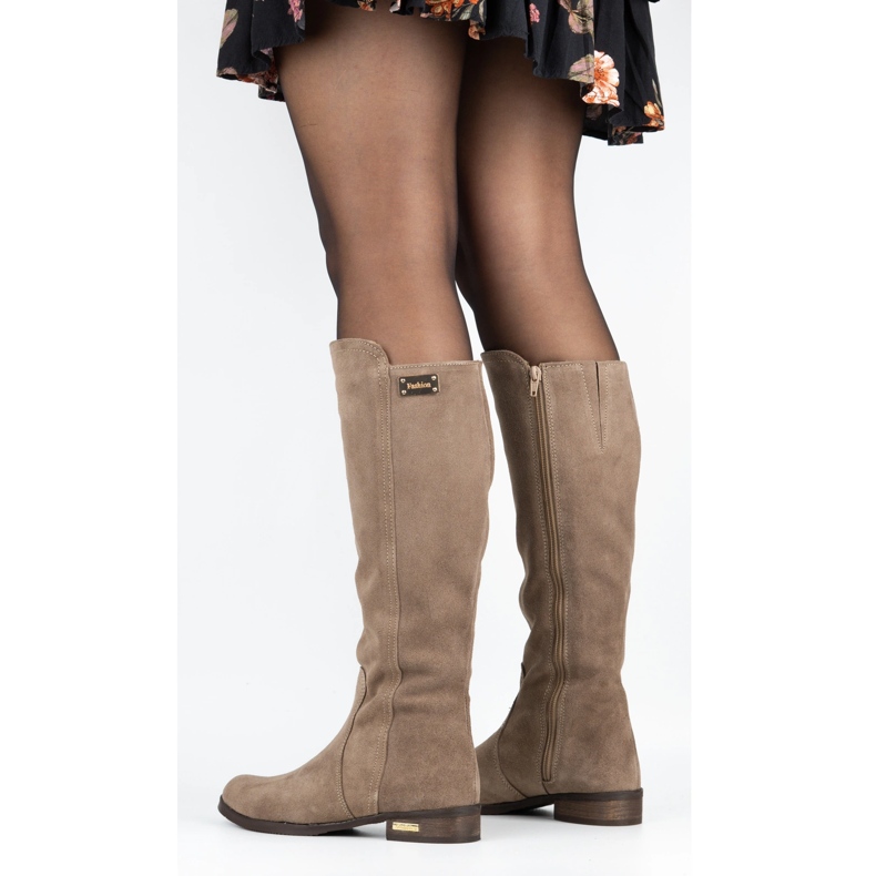 Olivier Cizme la modă Klara bej 2