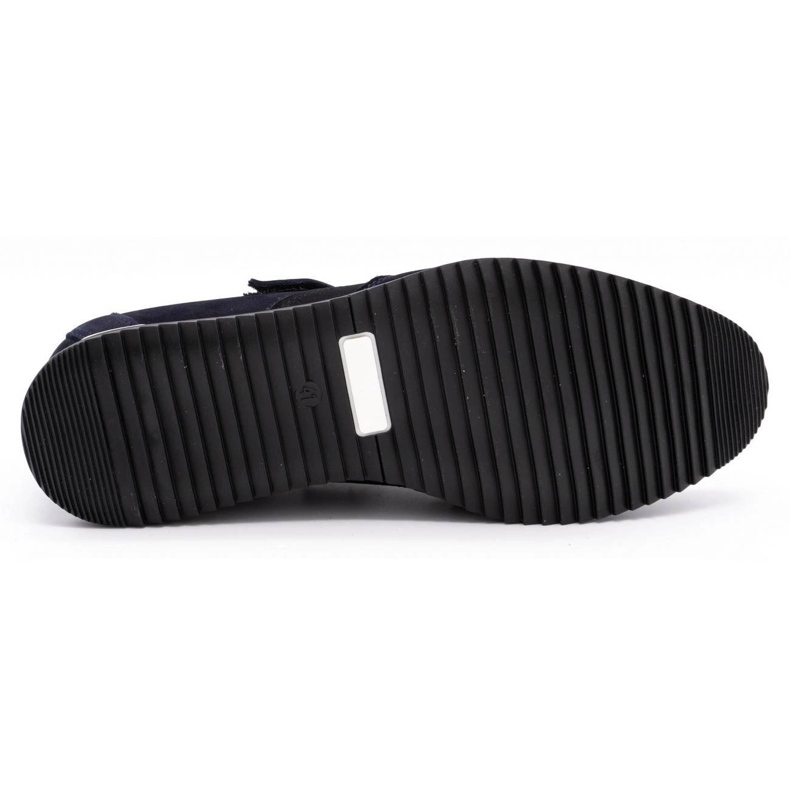 Polbut Pantofi casual din piele pentru bărbați 2102/2 bleumarin albastru 1