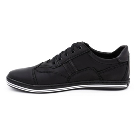 Polbut Pantofi bărbați casual negri 1801L negru 1