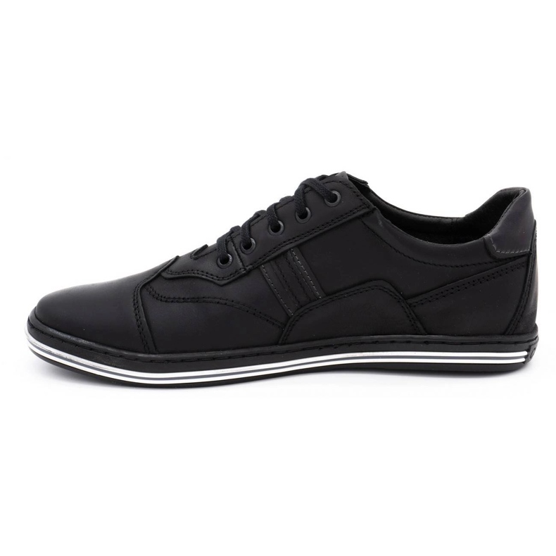 Polbut Pantofi bărbați casual negri 1801L negru 1