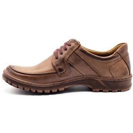 KOMODO Pantofi bărbați din piele 853 maro 1