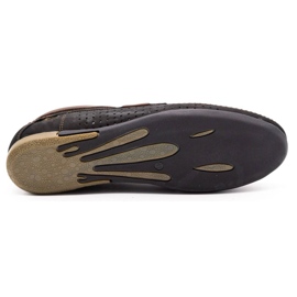 Mario Pala Încălțăminte bărbătească ajurată 563 neagră negru 1