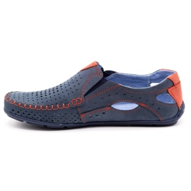 Olivier Pantofi bărbați mocasini 901 vara bleumarin cu roșu multicolor 1 Olivier Pantofi bărbați mocasini 901 vara bleumarin cu roșu multicolor 1