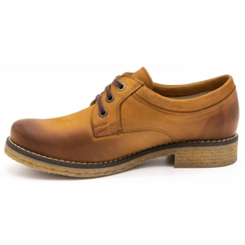 ButBal Pantofi de dama din piele 656B rosu portocale 1