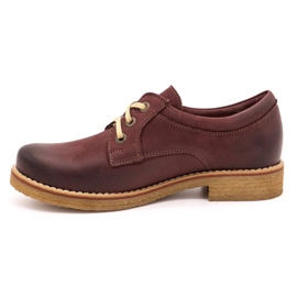 ButBal Pantofi dama piele 656B visiniu roșu 1