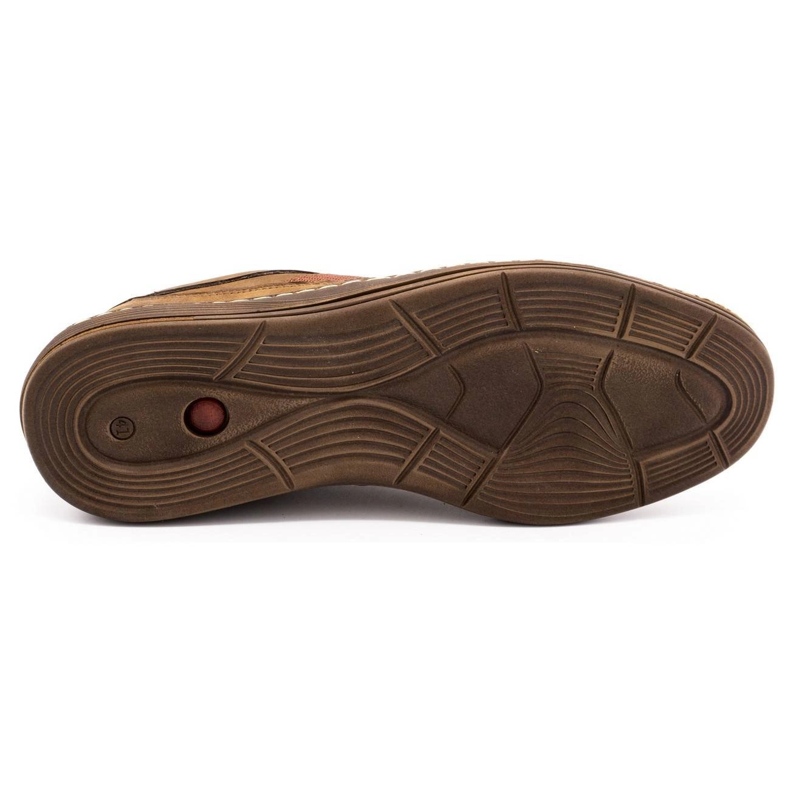 Olivier Pantofi casual din piele pentru bărbați 238GT maro 1