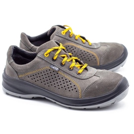 ŁUKPOL Pantofi de lucru pentru bărbați Grey Techwork 1128 gri 3
