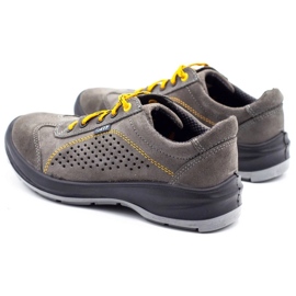ŁUKPOL Pantofi de lucru pentru bărbați Grey Techwork 1128 gri 8