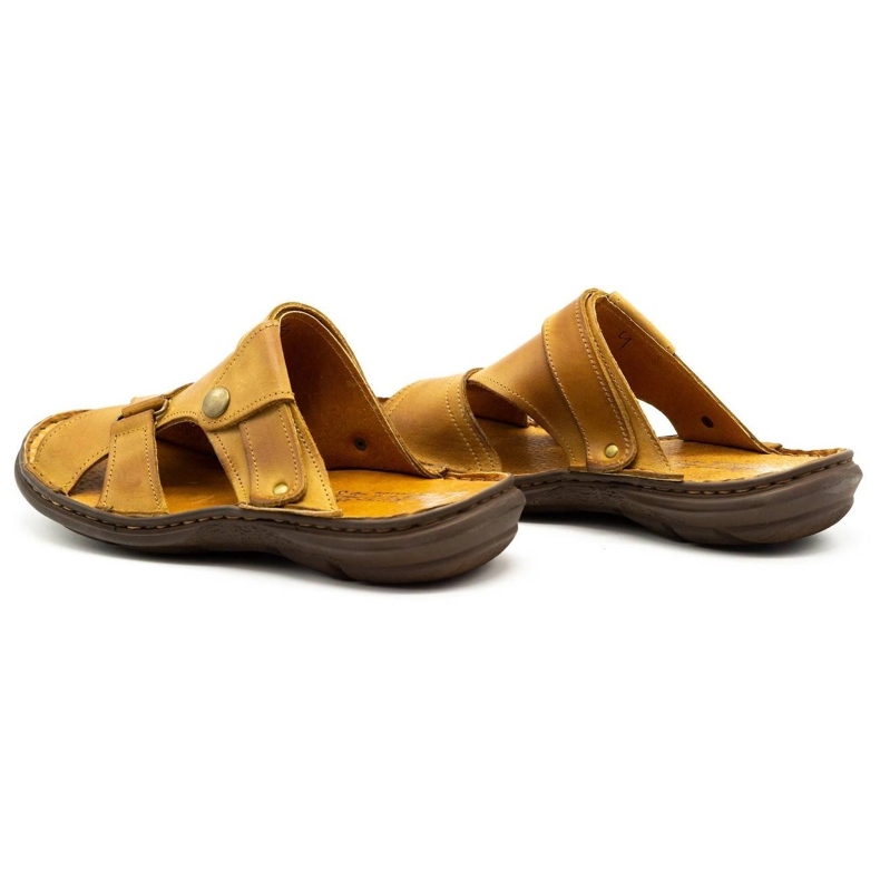 Polbut Papuci bărbați 024 roșu portocale 1