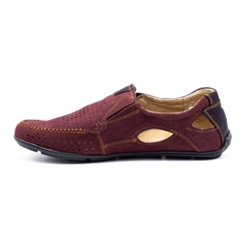 Olivier Încălțăminte pentru bărbați mocasini 91K vara burgundy roșu 1 Olivier Încălțăminte pentru bărbați mocasini 91K vara burgundy roșu 1