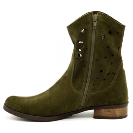 Olivier Cizme confortabile ajurate verzi Jess verde 1
