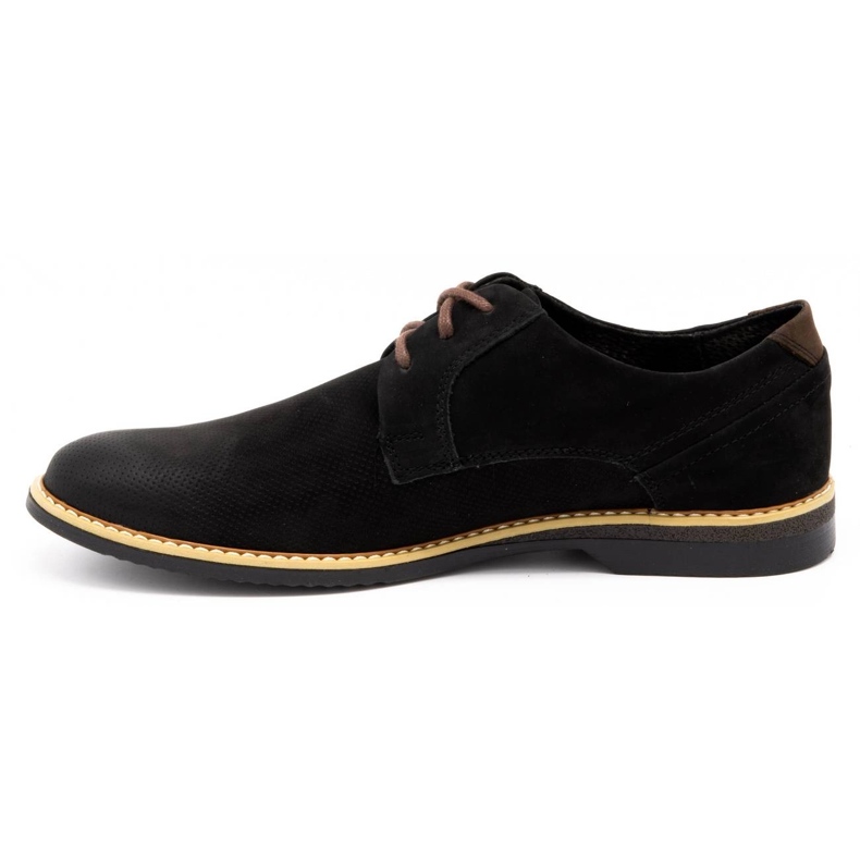 KOMODO Pantofi casual pentru bărbați din piele 859L negru 1