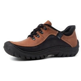 KOMODO Pantofi de trekking pentru bărbați, piele de cărămidă 917K multicolor 1 KOMODO Pantofi de trekking pentru bărbați, piele de cărămidă 917K multicolor 1