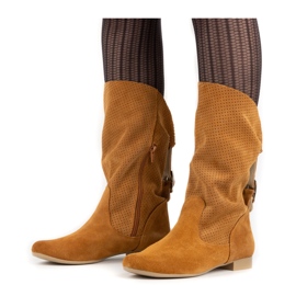 Olivier Cizme Elena ajurate rosii portocale 1