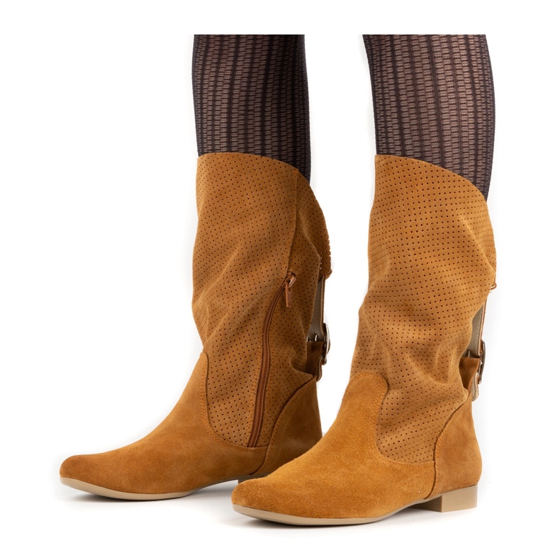 Olivier Cizme Elena ajurate rosii portocale 1