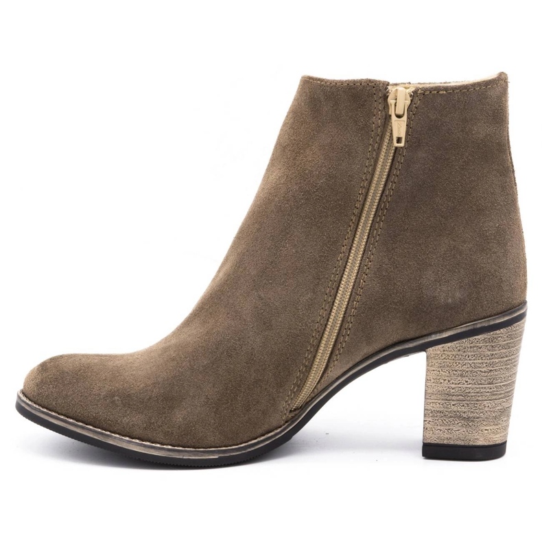 Olivier Cizme Sara Ziemiste cu toc inalt bej 1