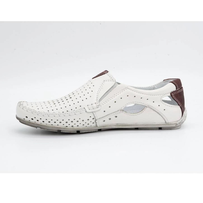 Olivier Mocasini barbati din piele alba 901 pantofi de vara 2 Olivier Mocasini barbati din piele alba 901 pantofi de vara 2