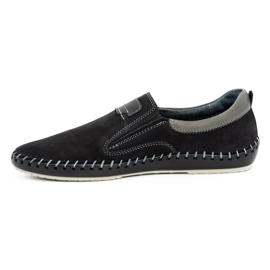 Olivier Pantofi barbati piele 816MA negru 1