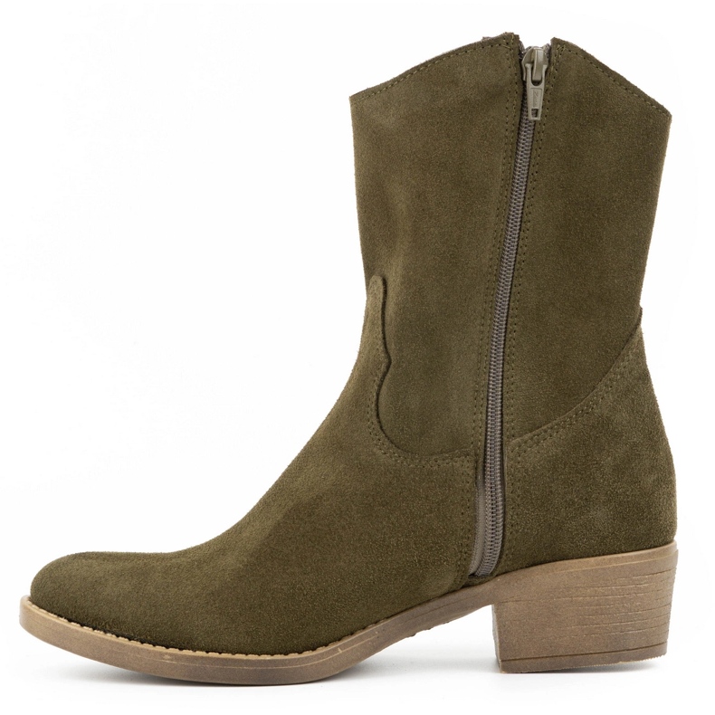 Olivier Cizme de dama ajurate cu toc inalt Angela verzi verde 1 Olivier Cizme de dama ajurate cu toc inalt Angela verzi verde 1