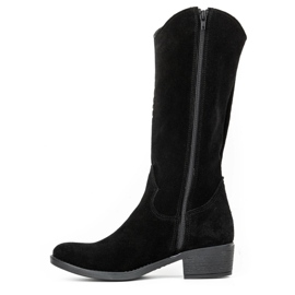 Olivier Cizme ajurate de dama neagra Carla negru 1