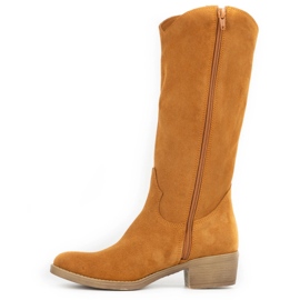 Olivier Cizme roșii din piele Julia pentru femei portocale 1