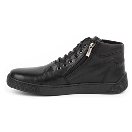 Kampol Cizme din piele izolatoare pentru bărbați 120KAM negru 1