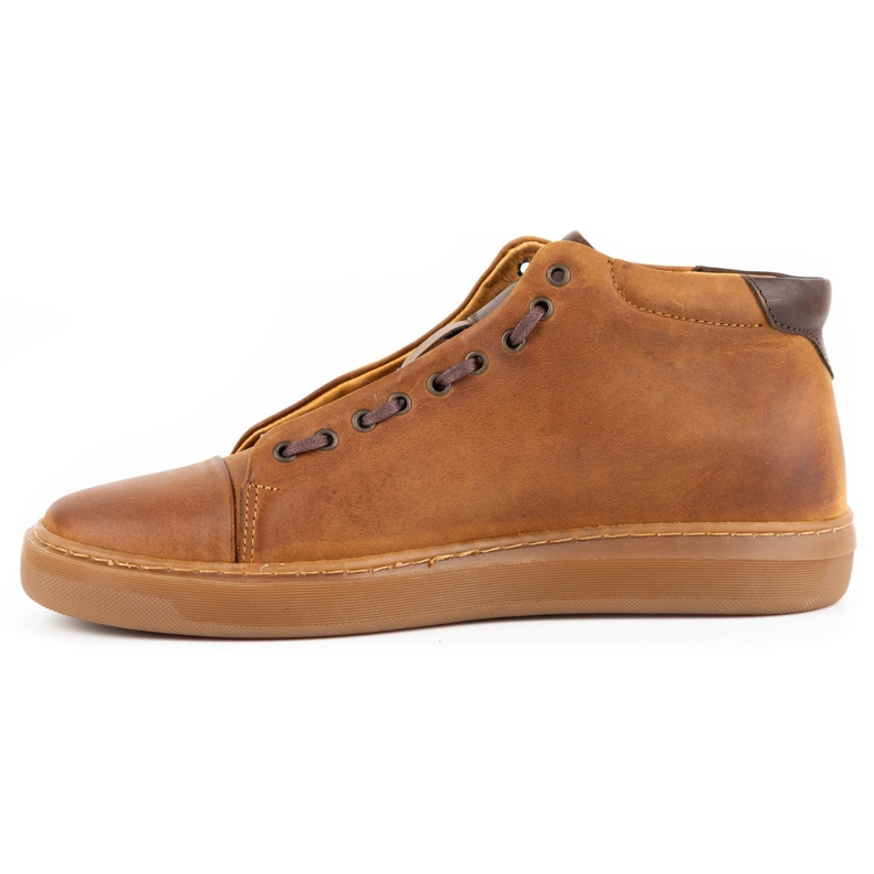 Polbut Pantofi barbati piele 2110sw camel maro 1