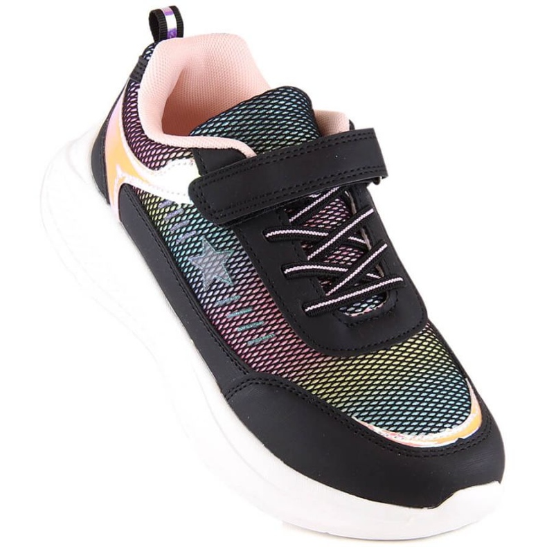 Pantofi sport cu velcro Miss EVE422 negri negru 1 Pantofi sport cu velcro Miss EVE422 negri negru 1