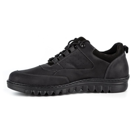 WASAK Pantofi casual barbati din piele 0228W negru 1