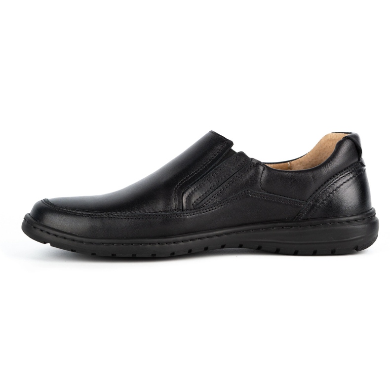 WASAK Pantofi slip-on pentru bărbați din piele 0115W negru 1