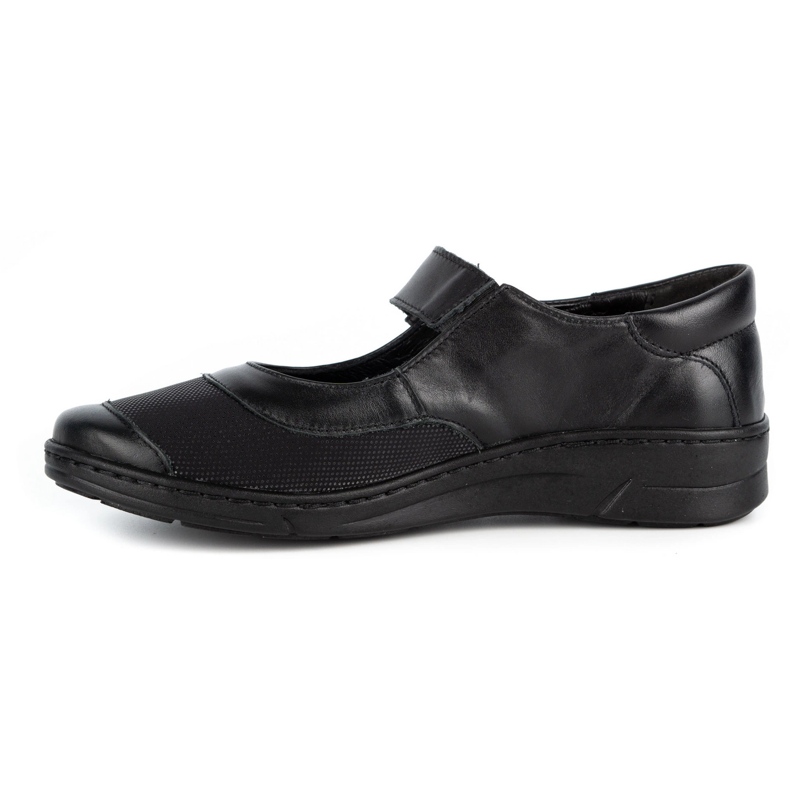 WASAK Pantofi de damă din piele cu velcro 0580W negru 1
