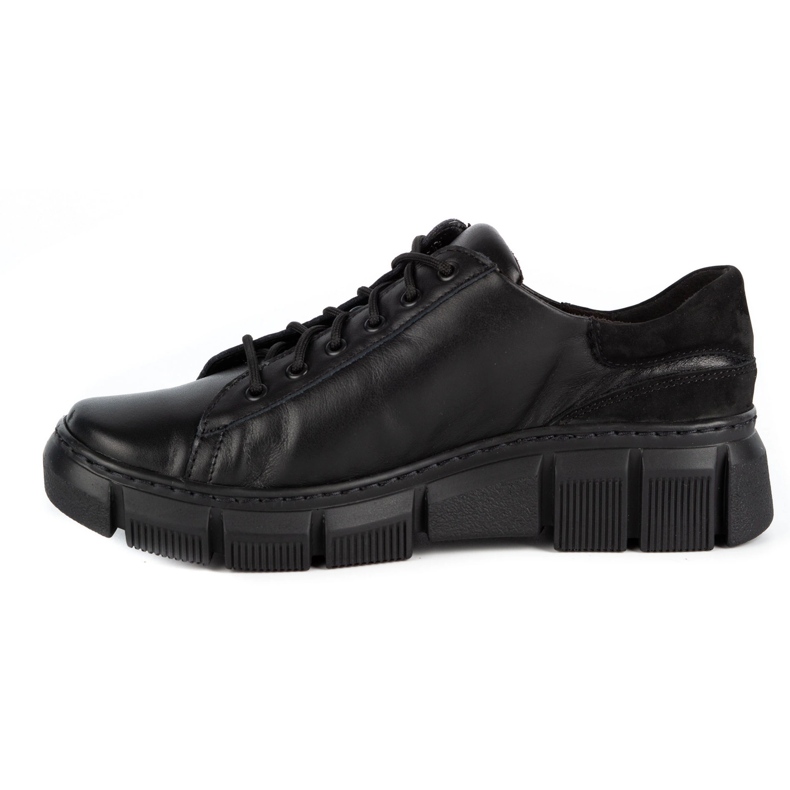 WASAK Pantofi dama adidași din piele 0663W negru 1