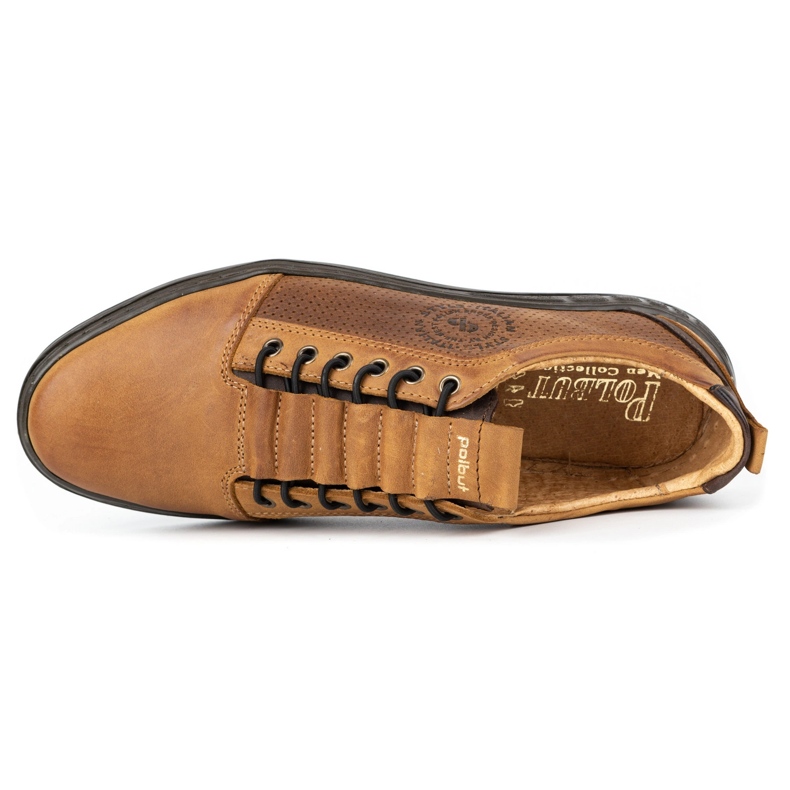 Polbut Pantofi casual barbati din piele 2121p rosu maro 1 Polbut Pantofi casual barbati din piele 2121p rosu maro 1